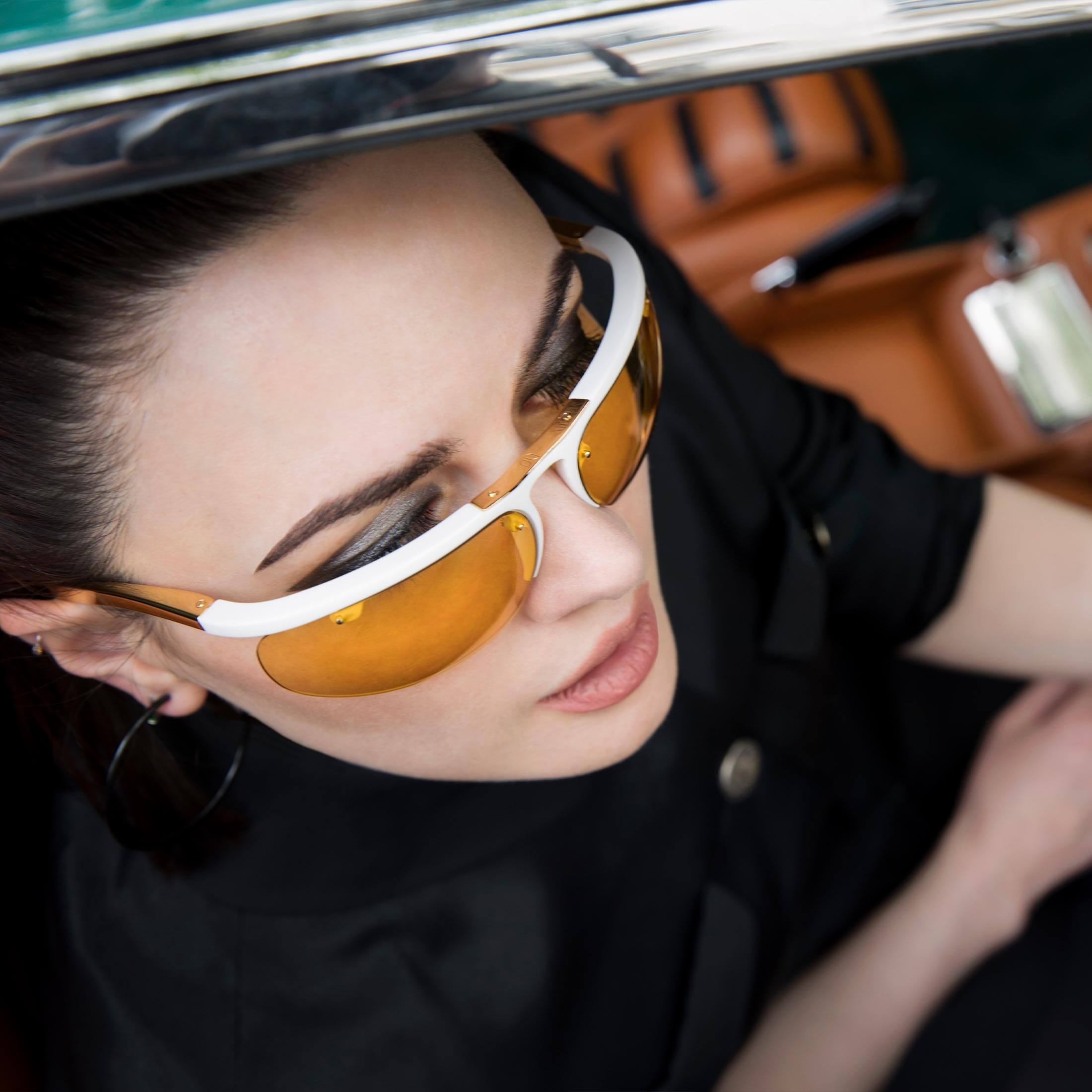 The Continental™ -White with Palladium arms - Yellow