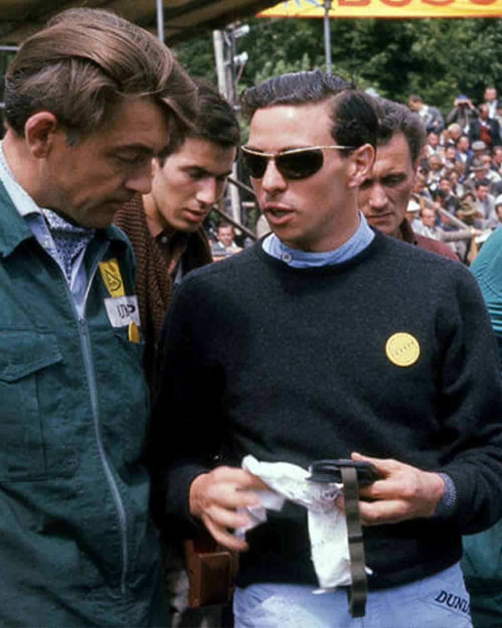 Jim Clark’s iconic Renauld Sunglasses.